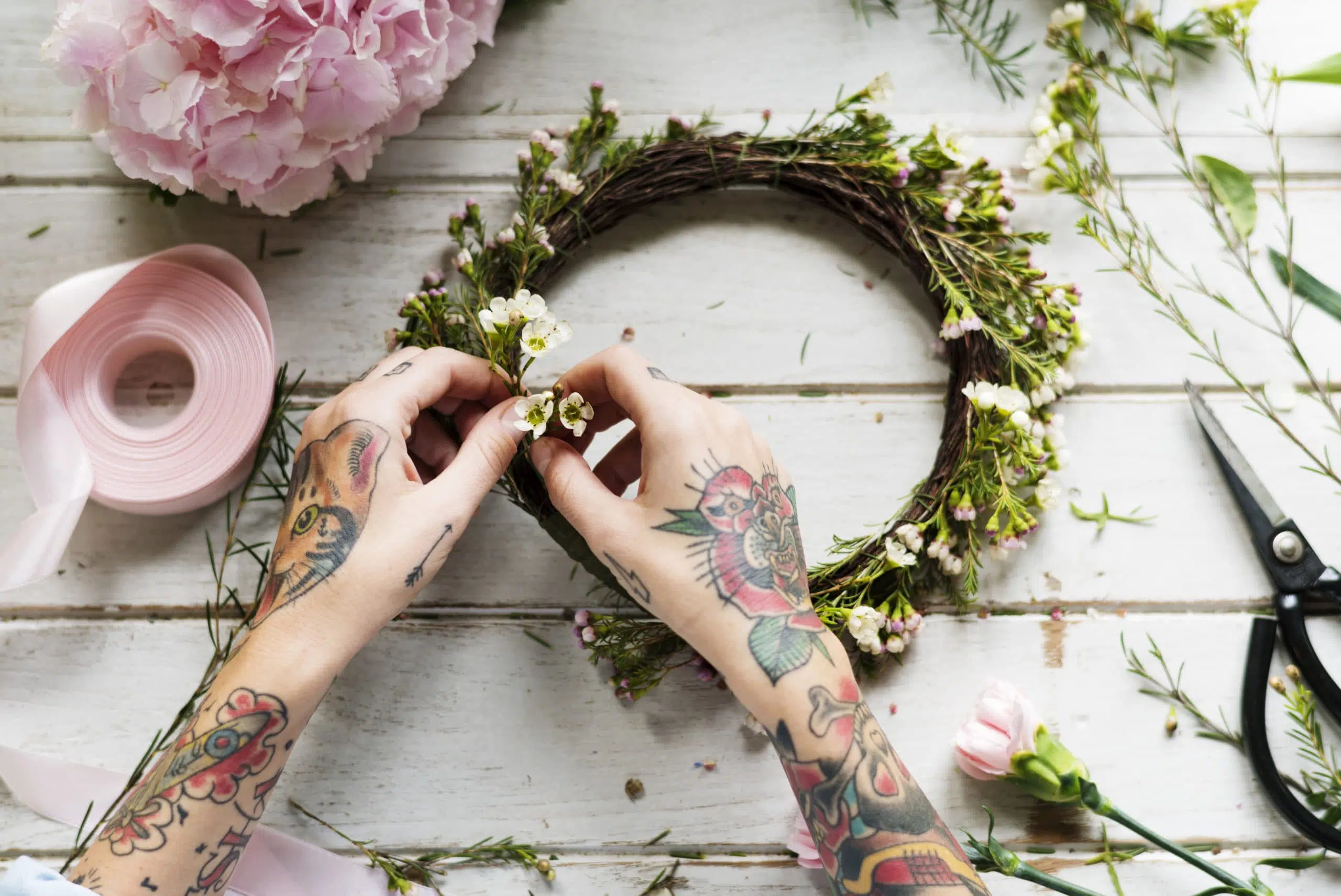 flower crown creation