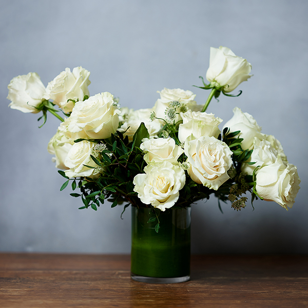 Classic White Flower Arrangement - Rachel Cho Floral Design